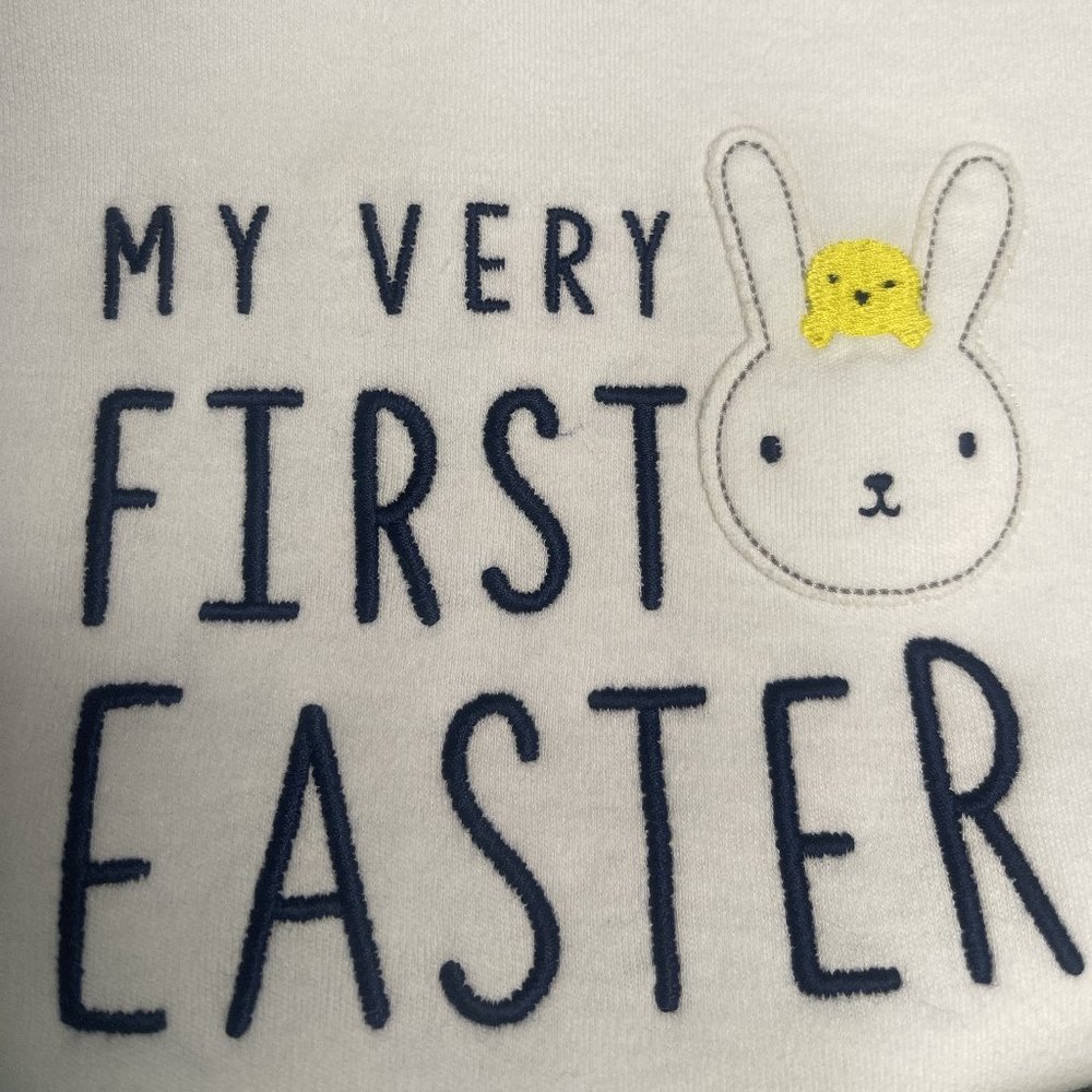 NWT NB 6-9 0 3-6 Easter bib hat sleeper carters layette baby shower present gift - Picture 4 of 10